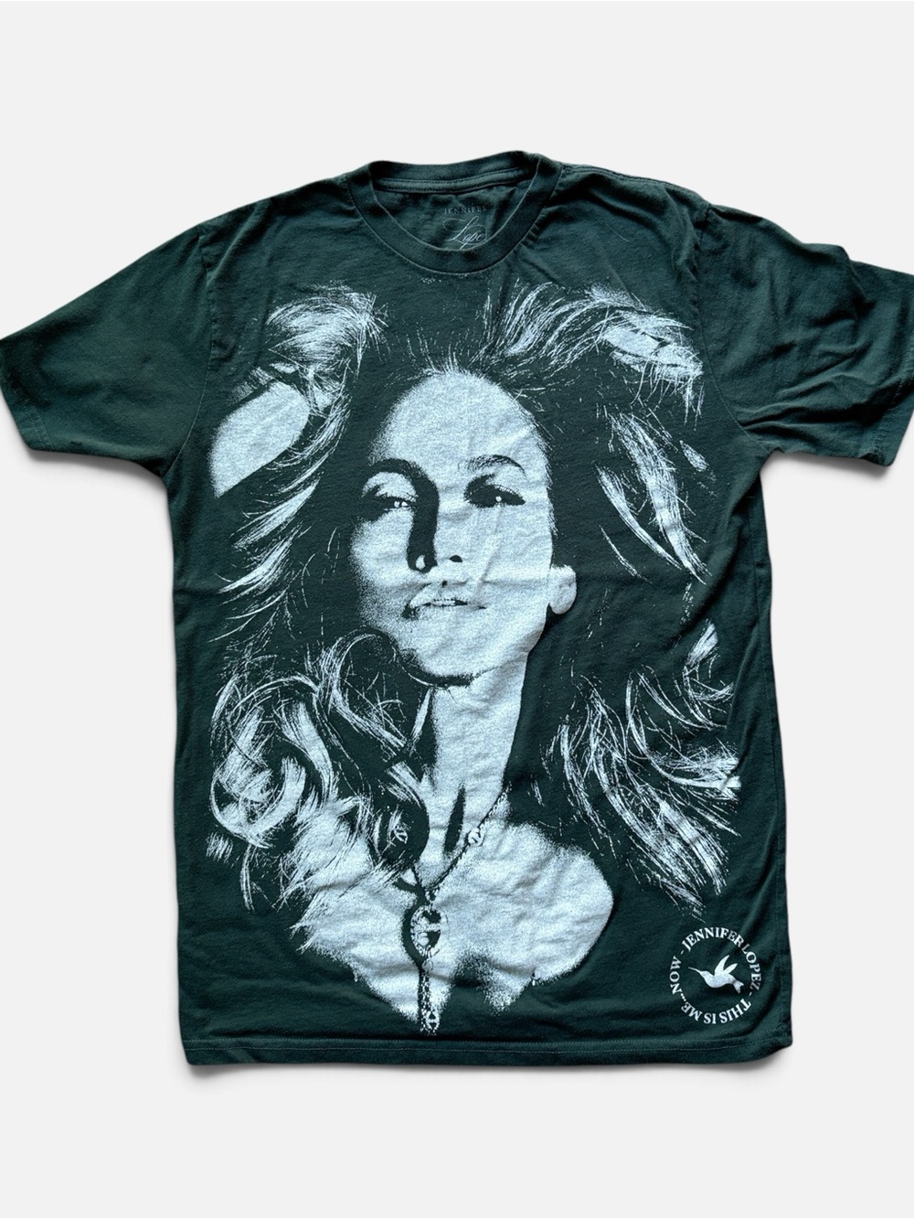 Official Jennifer Lopez "This Is Me...Now" Graphic Tee - Forest Green M
